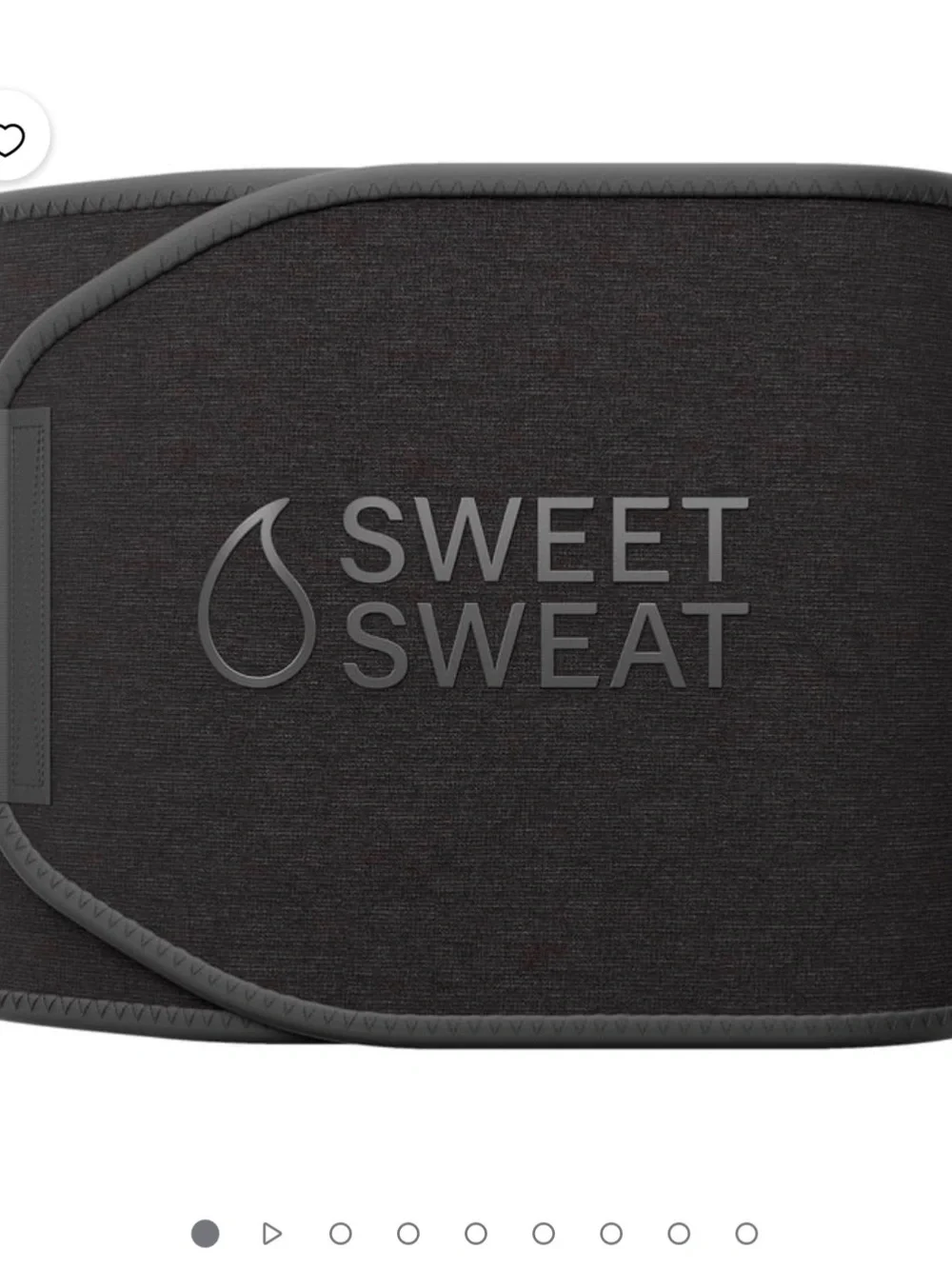 Sweet Sweat Waist Trimmer, by Sports Research - Matte Black - XL